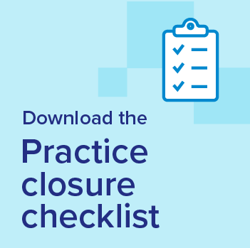 closing your practice infographic