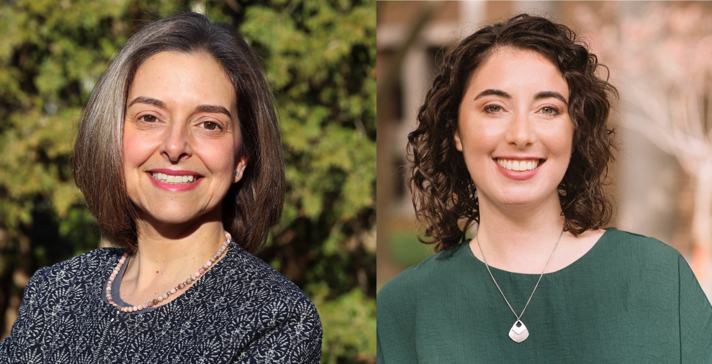 Dr. Julie Maggi, left, and Dr. Elli Weisbaum are researching the impacts of a five-week  Applied Mindfulness program.