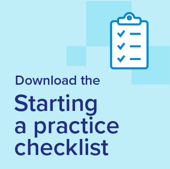 starting a practice checklist graphic