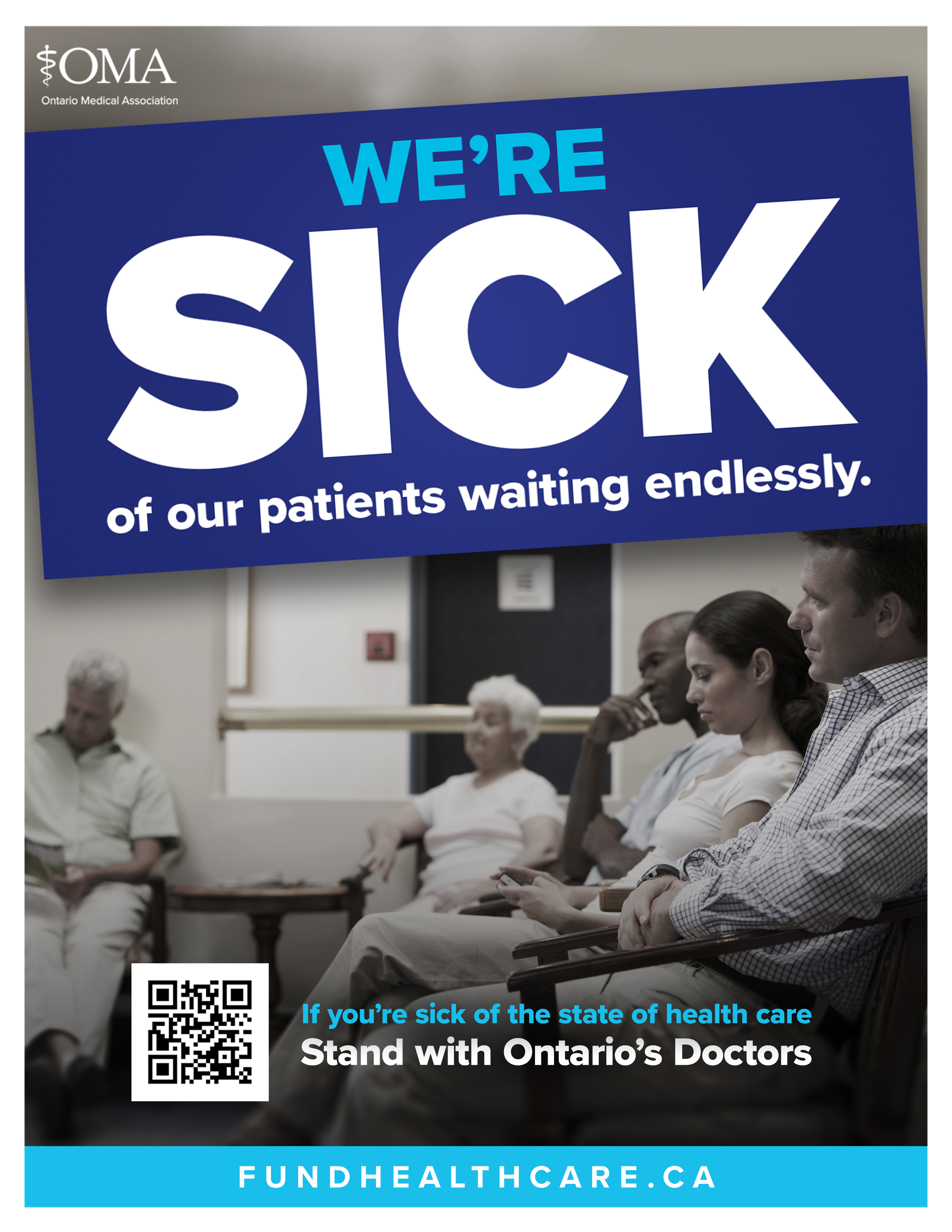 We're sick of patients waiting endlessly poster