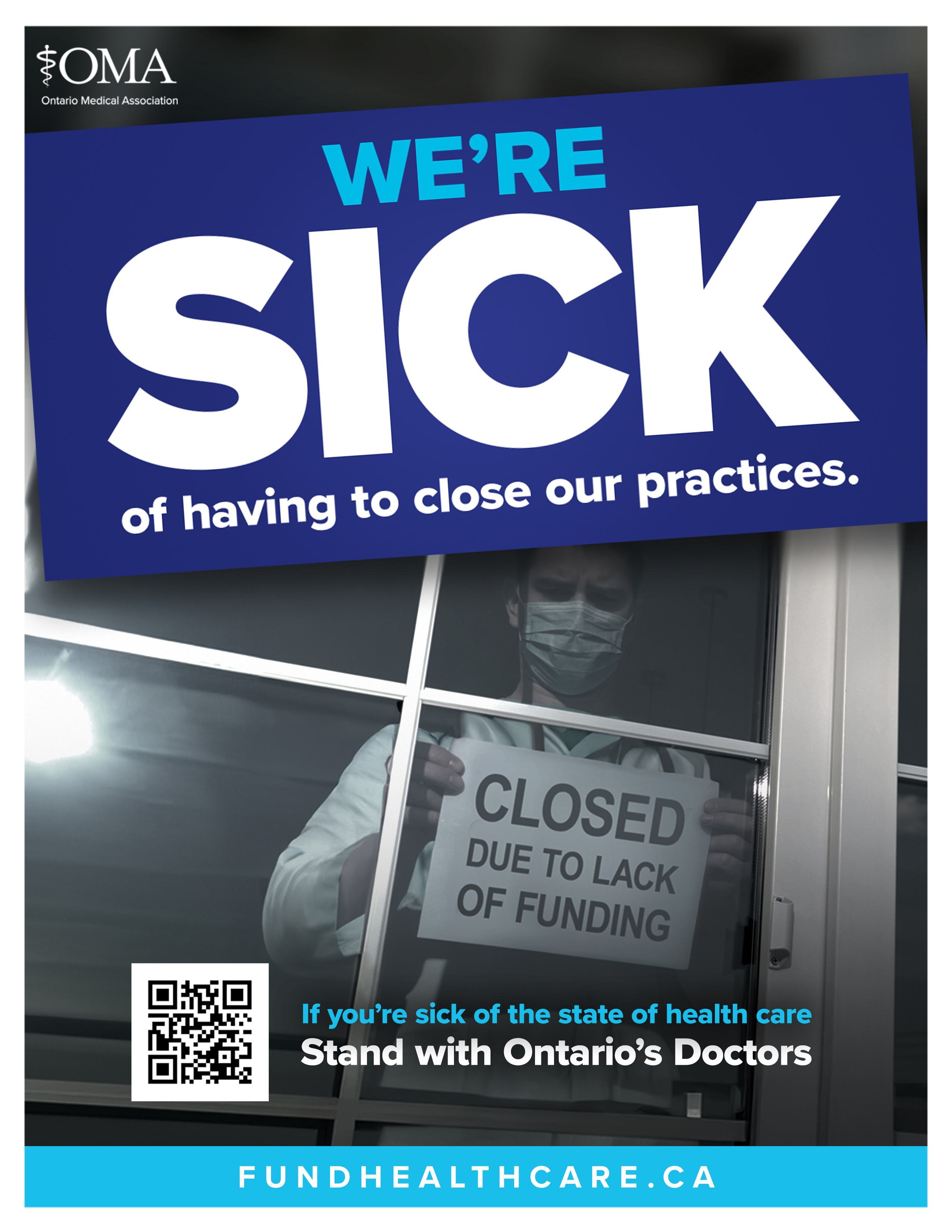 We're sick of having to close our practices poster