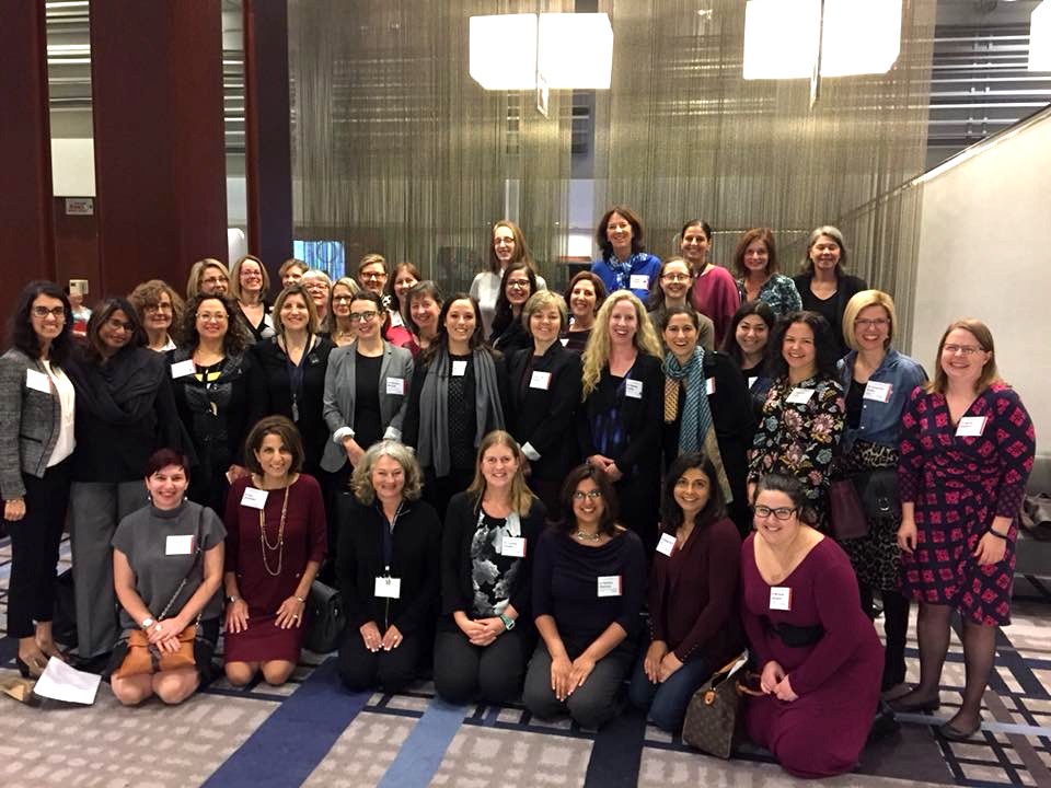 a group of physicians at the OMA women leaders council meeting in 2017