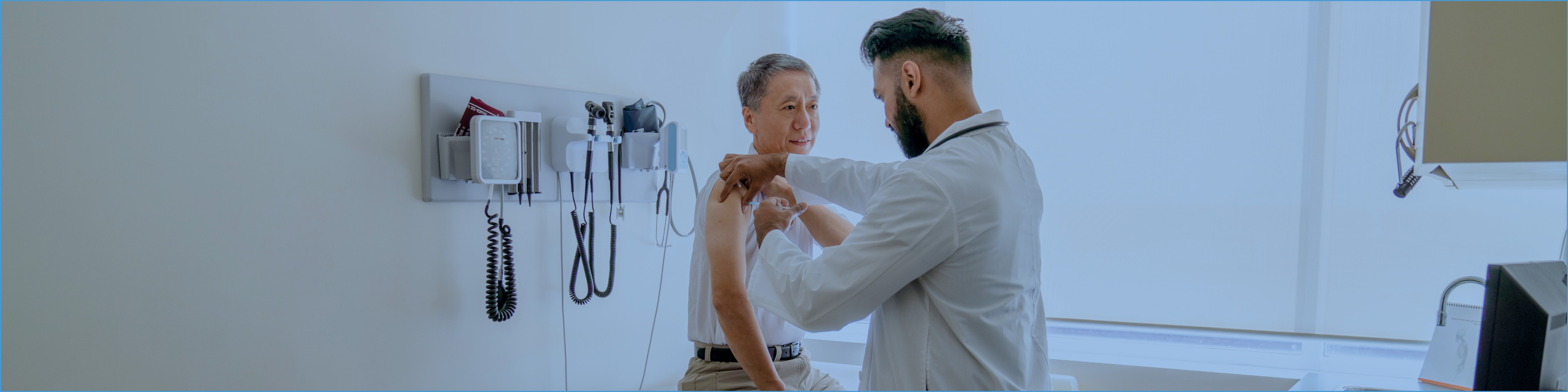 Doctor giving a patient an injection